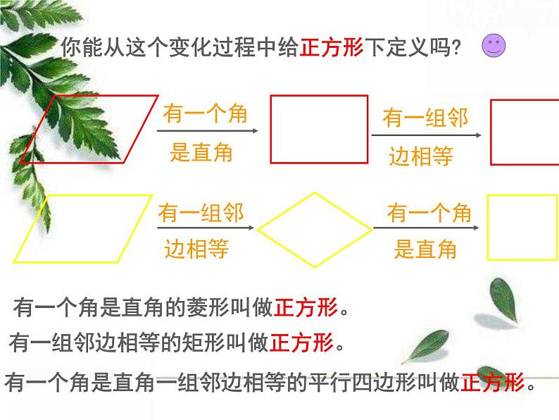 华师大版八年级下册 19.3 正方形 同步课件第4页