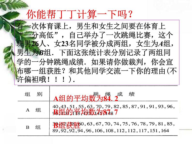 华师大版八年级下册《平均数、中位数和众数的选用》同步课件06