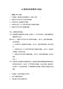 中考数学课时复习（含答案）：63 数据的收集整理与描述