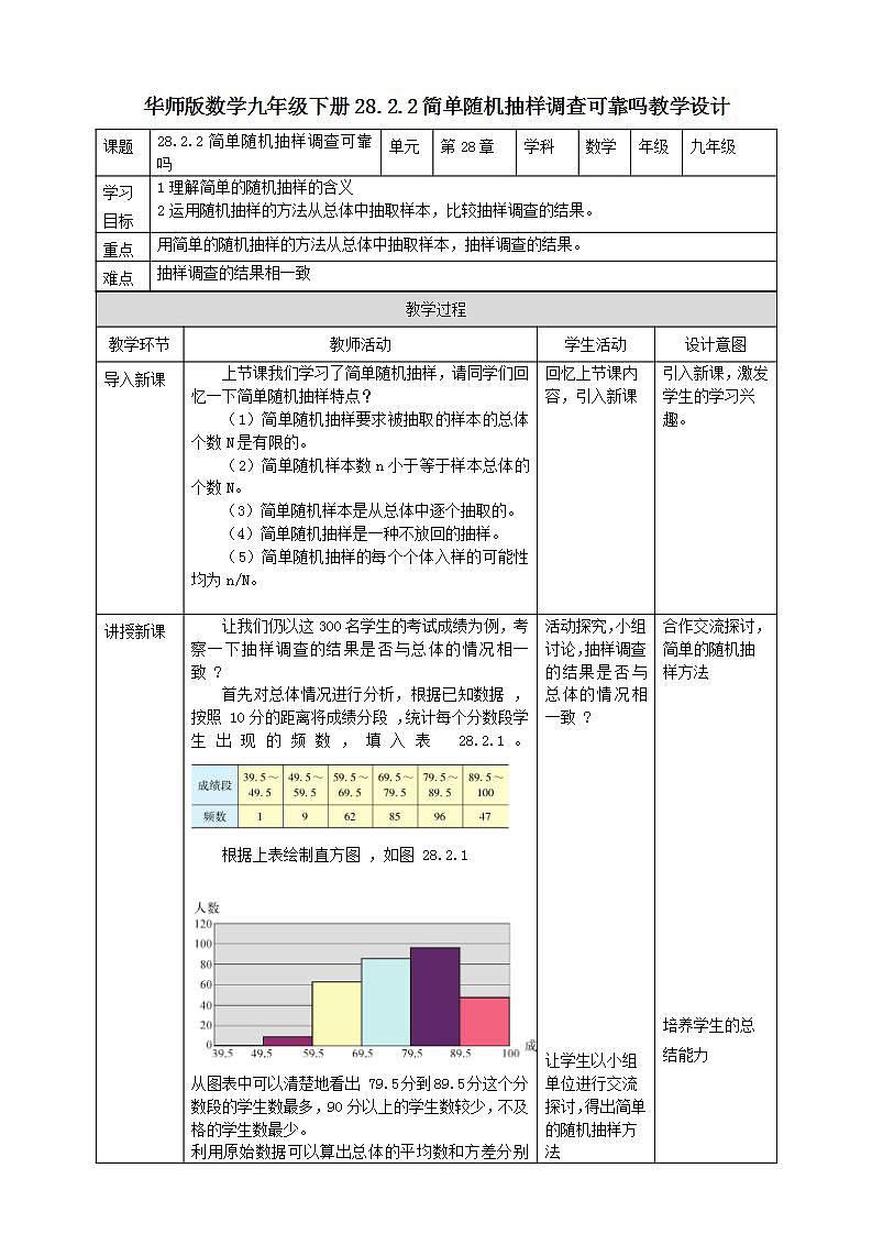 28.2.2简单随机抽样调查可靠吗第1页
