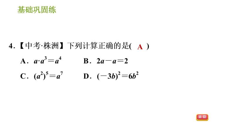 湘教版七年级下册数学 第2章 2.1.2.2 积的乘方 习题课件07