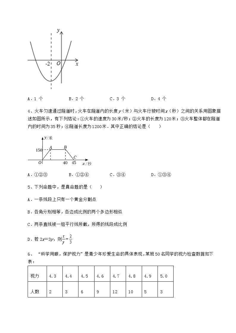 【真题汇编】2022年北京市平谷区中考数学模拟真题测评 A卷(含答案详解)第2页