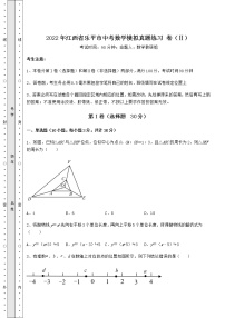 【真题汇编】2022年江西省乐平市中考数学模拟真题练习 卷（Ⅱ）（含详解）
