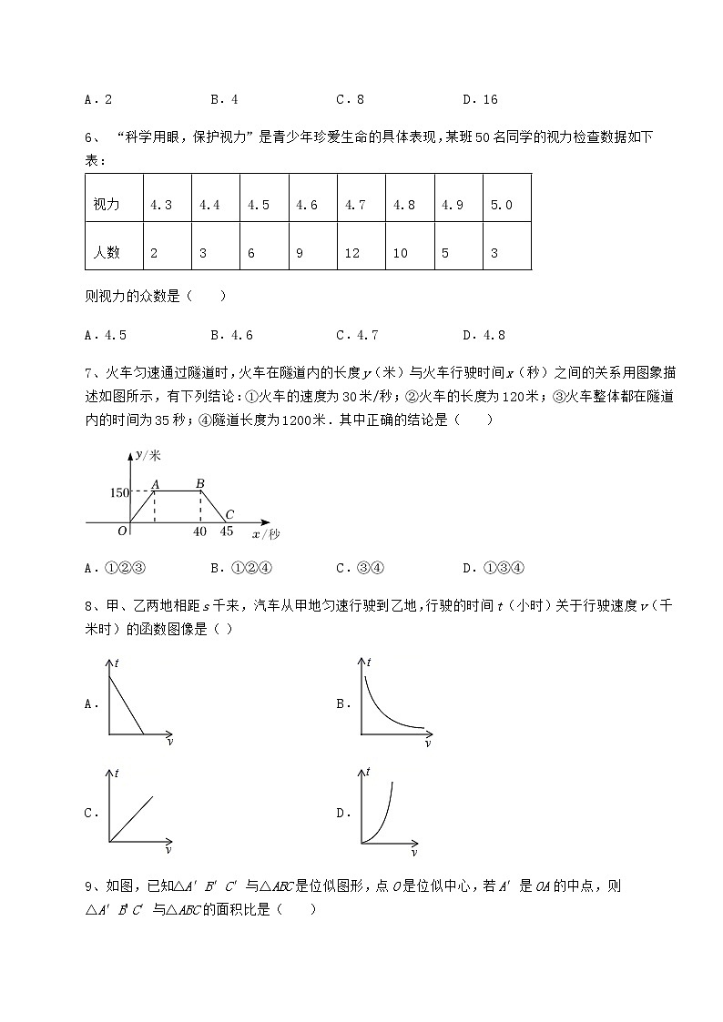 【真题汇编】中考数学模拟专项测评 A卷(精选)02