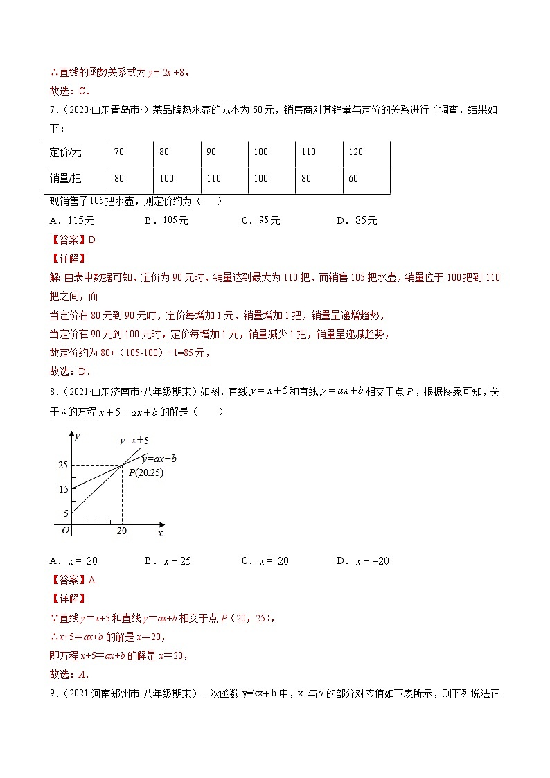 第19章一次函数(单元测试卷)-(解析版)第3页