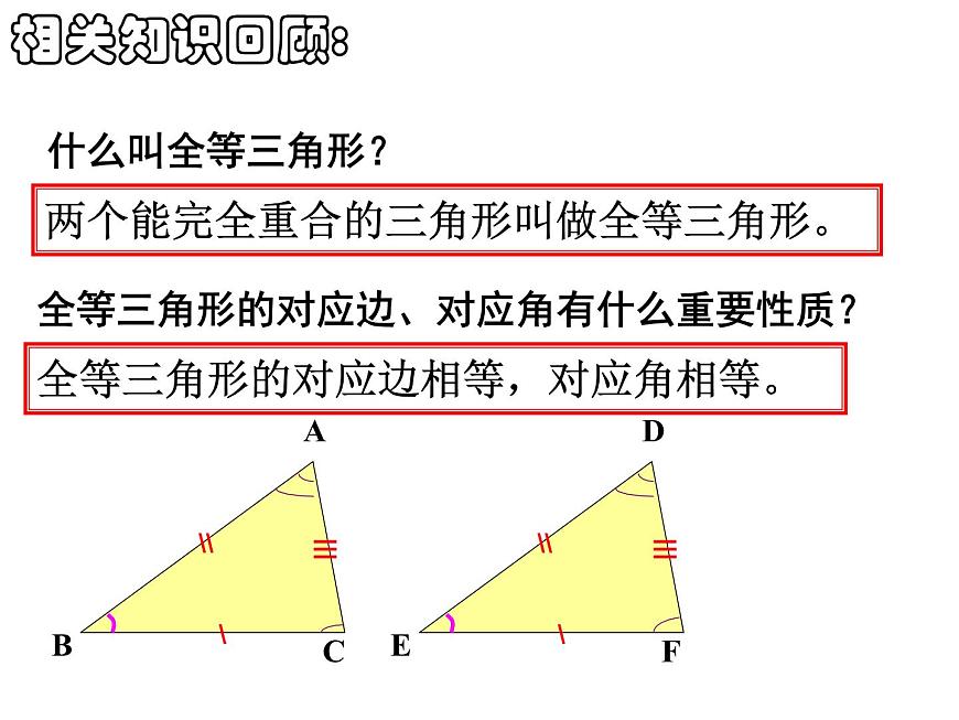滬科版數(shù)學(xué)八年級上冊 第14章第2節(jié) 《三角形全等的判定-SAS》 課件第2頁