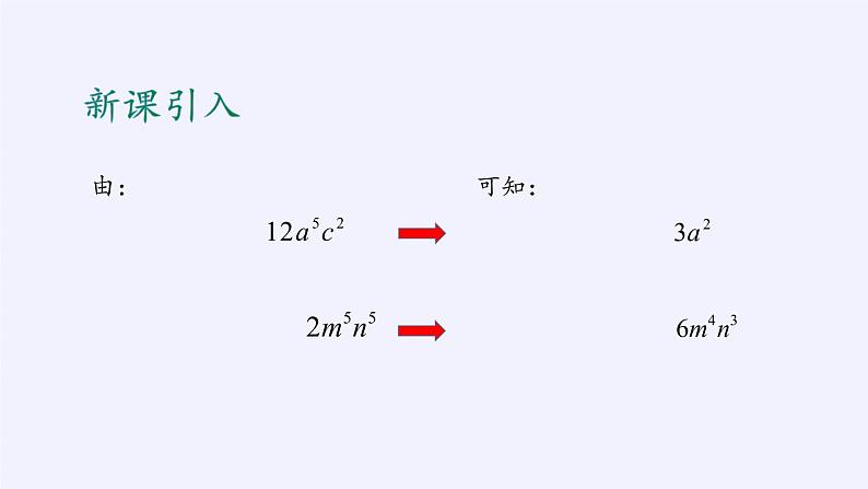 华东师大版数学八年级上册 12.4.1 单项式除以单项式(课件)05
