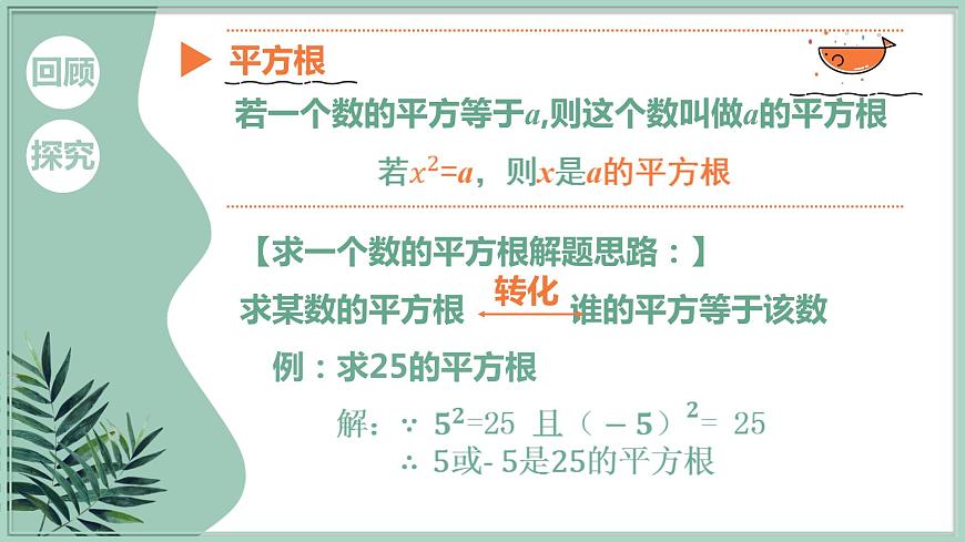 華東師大版數(shù)學八年級上冊 11.1.1 平方根(課件)第6頁