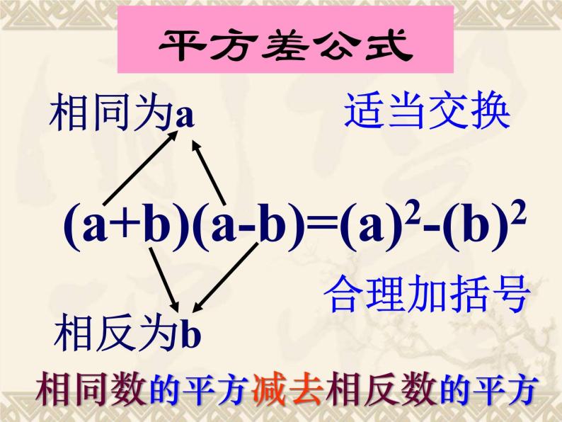 华东师大版数学八年级上册 12.3.1两数和乘以这两数的差_(1)（课件）08