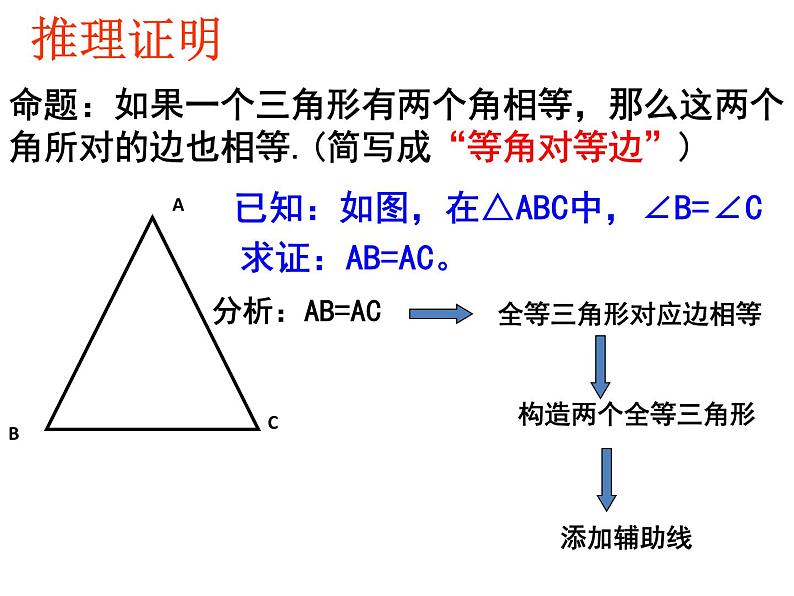 华东师大版数学八年级上册 13.3.2 等腰三角形的判定 (2)(课件)08