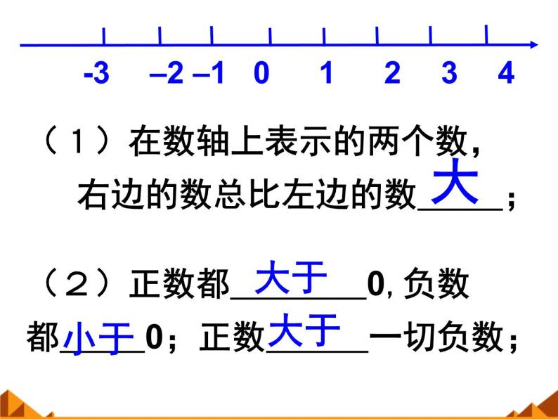 华东师大版数学七年级上册 2.2.2 在数轴上比较数的大小_ 课件06