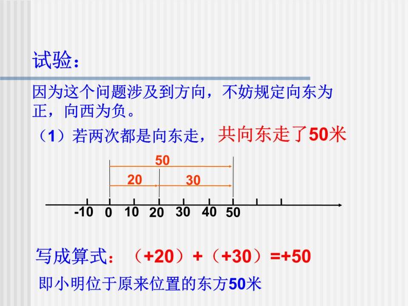华东师大版数学七年级上册 2.6.1 有理数的加法法则_ 课件04