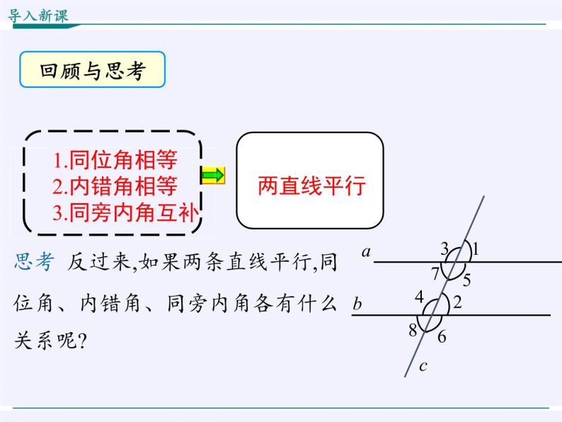 华东师大版数学七年级上册 5.2.3 平行线的性质(3) 课件07