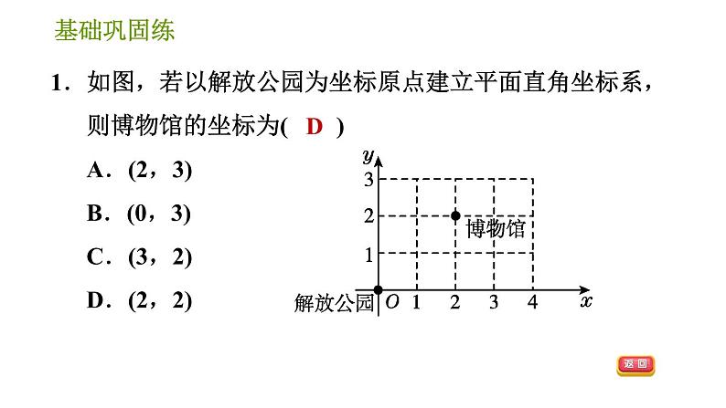 湘教版八年级下册数学 第3章 3.1.2 位置的表示方法 习题课件05