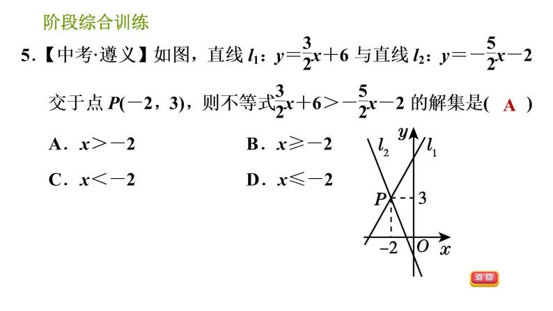 湘教版八年级下册数学 第4章 阶段综合训练【范围：4.4～4.5】 习题课件07