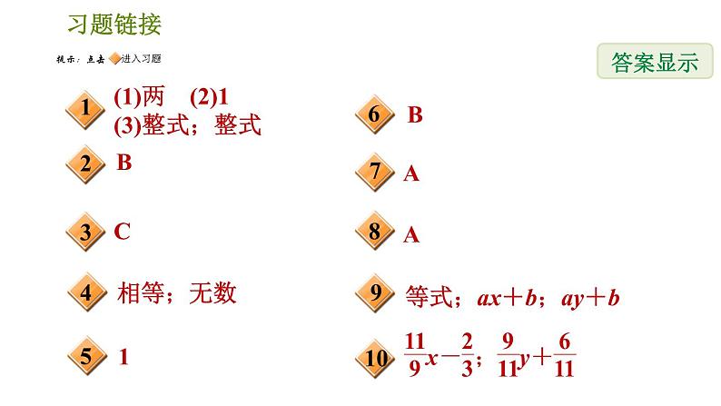 人教版七年级下册数学 第8章 8.1.1 二元一次方程 习题课件第2页