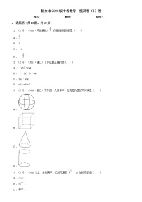 新余市2020版中考数学一模试卷(I)卷及答案