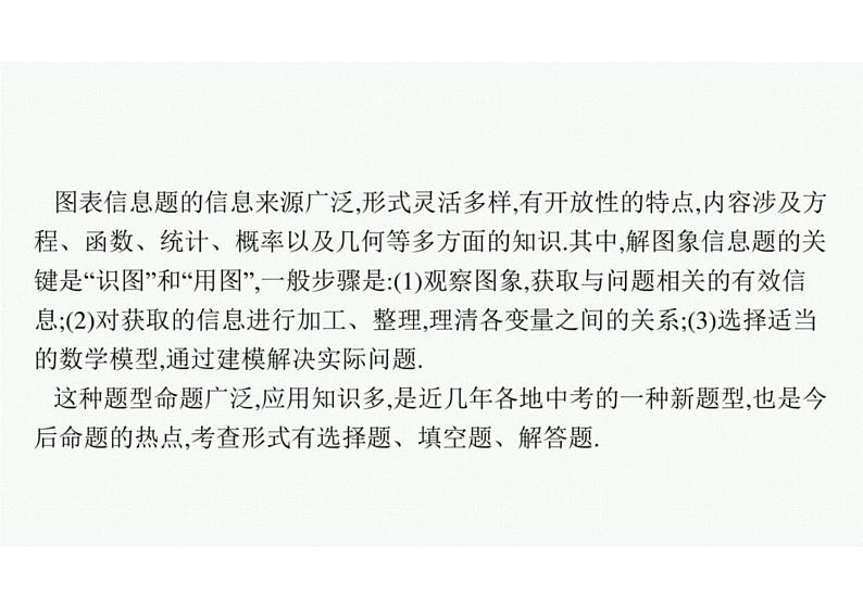 2022中考数学(人教版)二轮复习热点问题突破 专题一: 图表信息课件PPT第5页