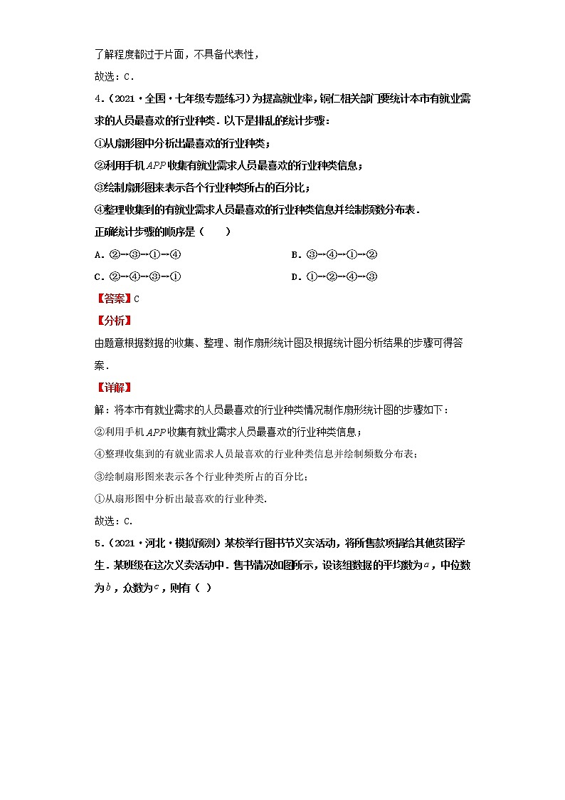 考点34统计(解析版)-2022年数学中考一轮复习考点透析(北师大版)第3页