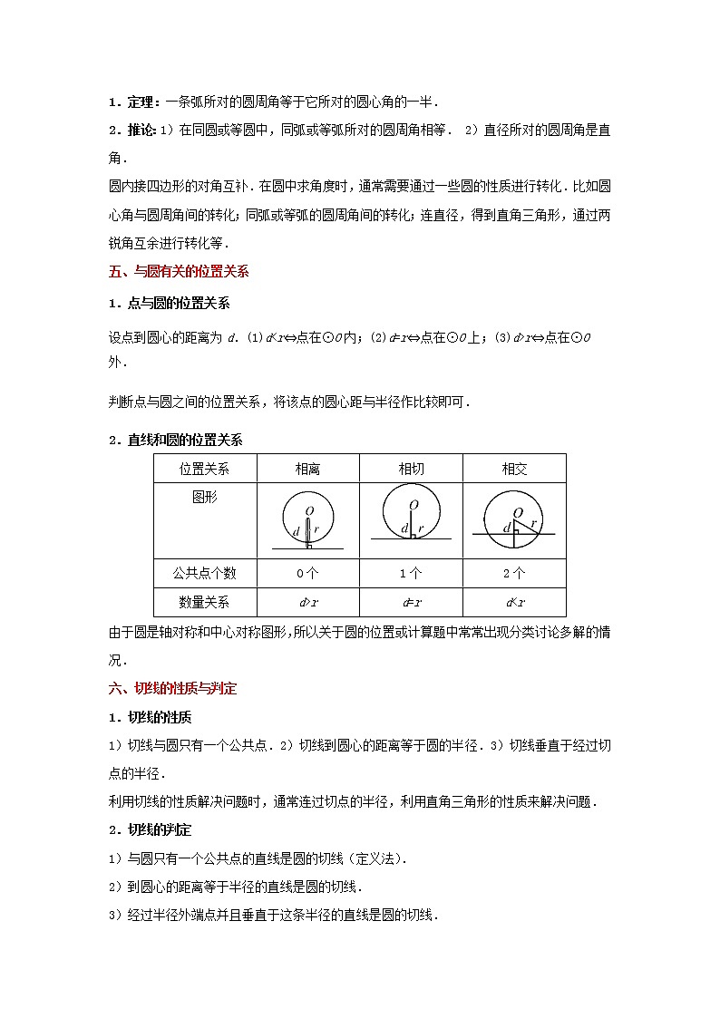 考点17 圆(解析版)-2022年数学中考一轮复习考点透析(冀教版) 试卷02