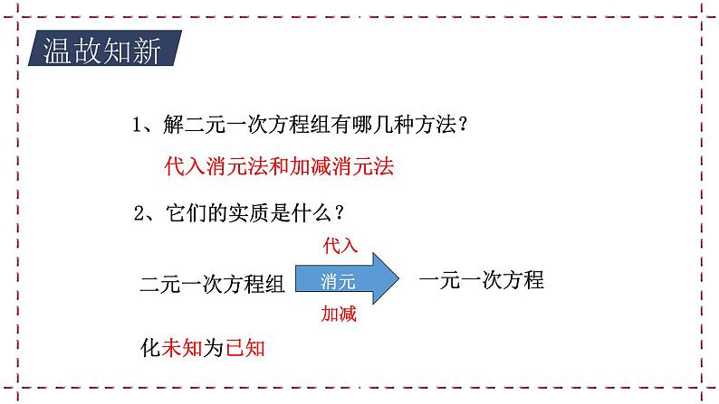 10.4 三元一次方程组 教学课件第3页