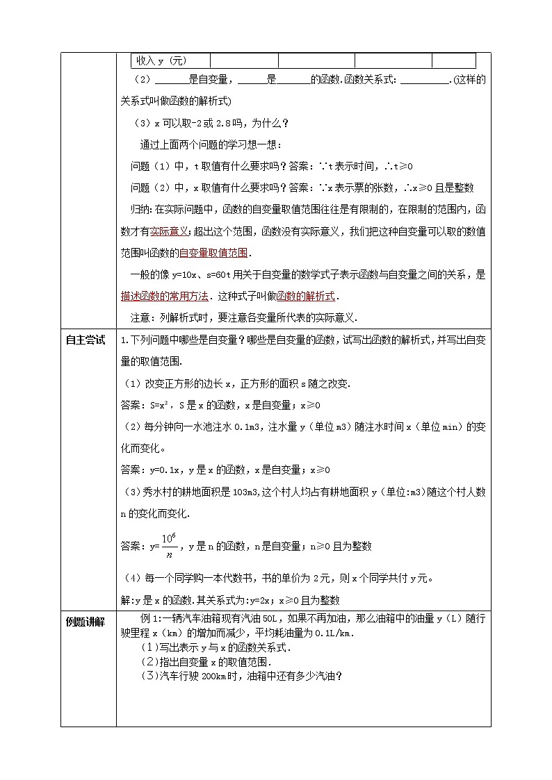 19.1.1 變量與函數(shù)（3） 教案第2頁