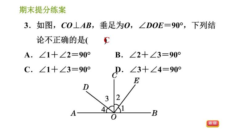 湘教版七年级下册数学 期末提分练案 第6课时　垂线段与点到直线的距离、两平行线间的距离 习题课件05