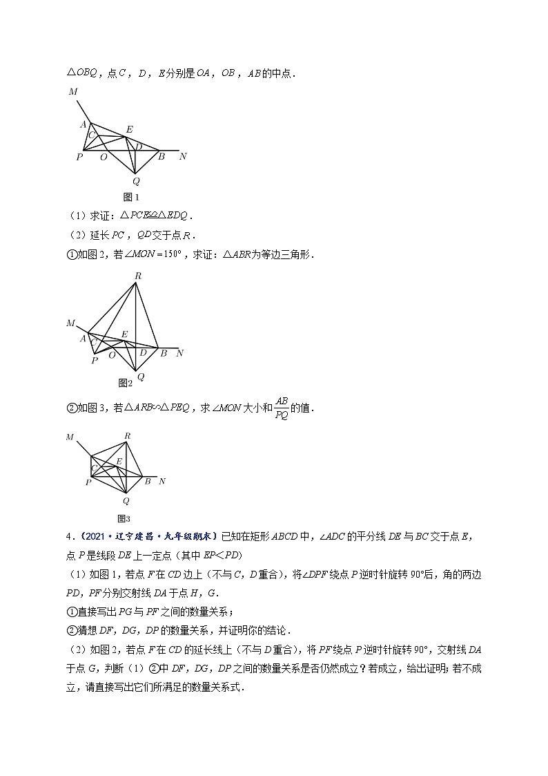 专题04 有关全等三角形的常见压轴题-【聚焦压轴】2022届中考数学压轴大题专项训练102