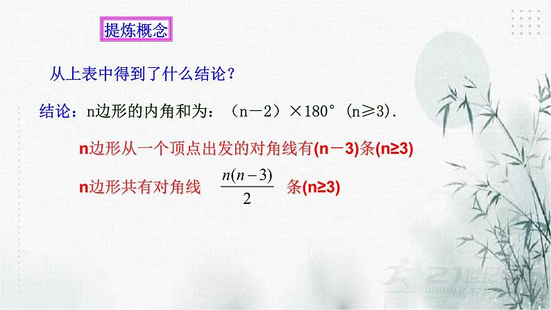 浙教版八年级下数学4.1多边形(2)课件第7页