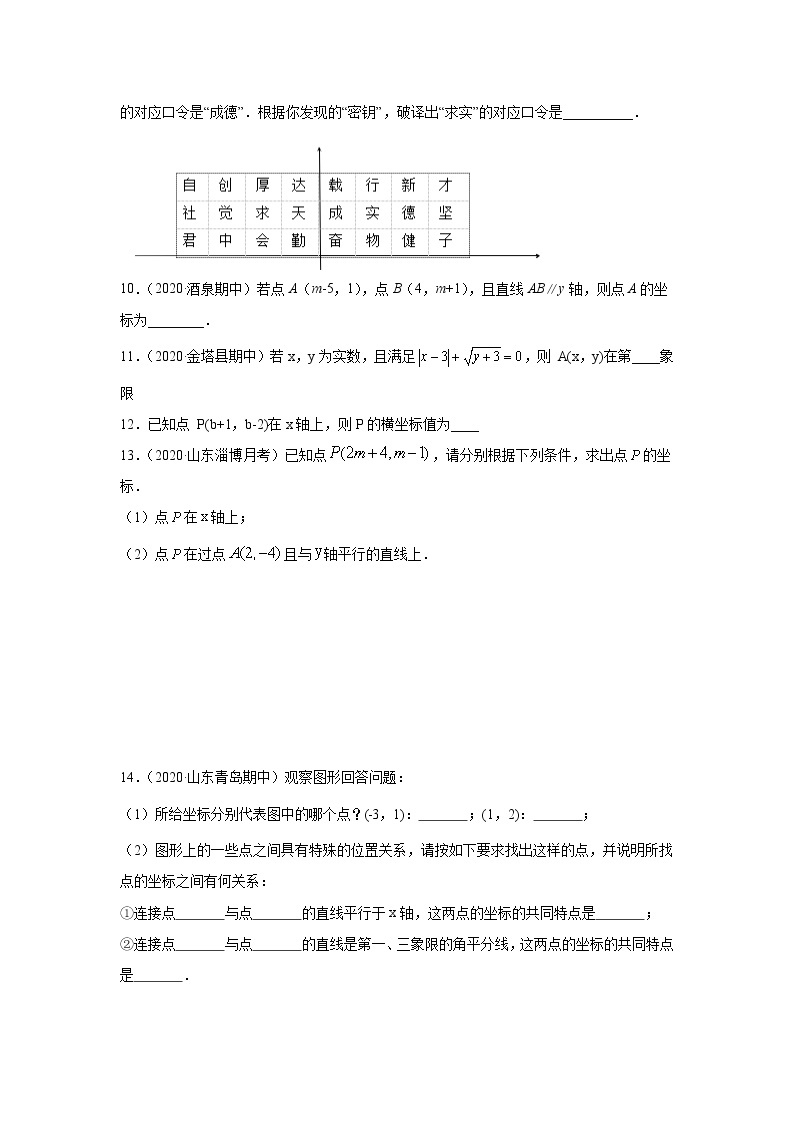 专题08 平面直角坐标系知识大视野基础巩固+技能提升 2022年七年级数学寒假辅导讲义02