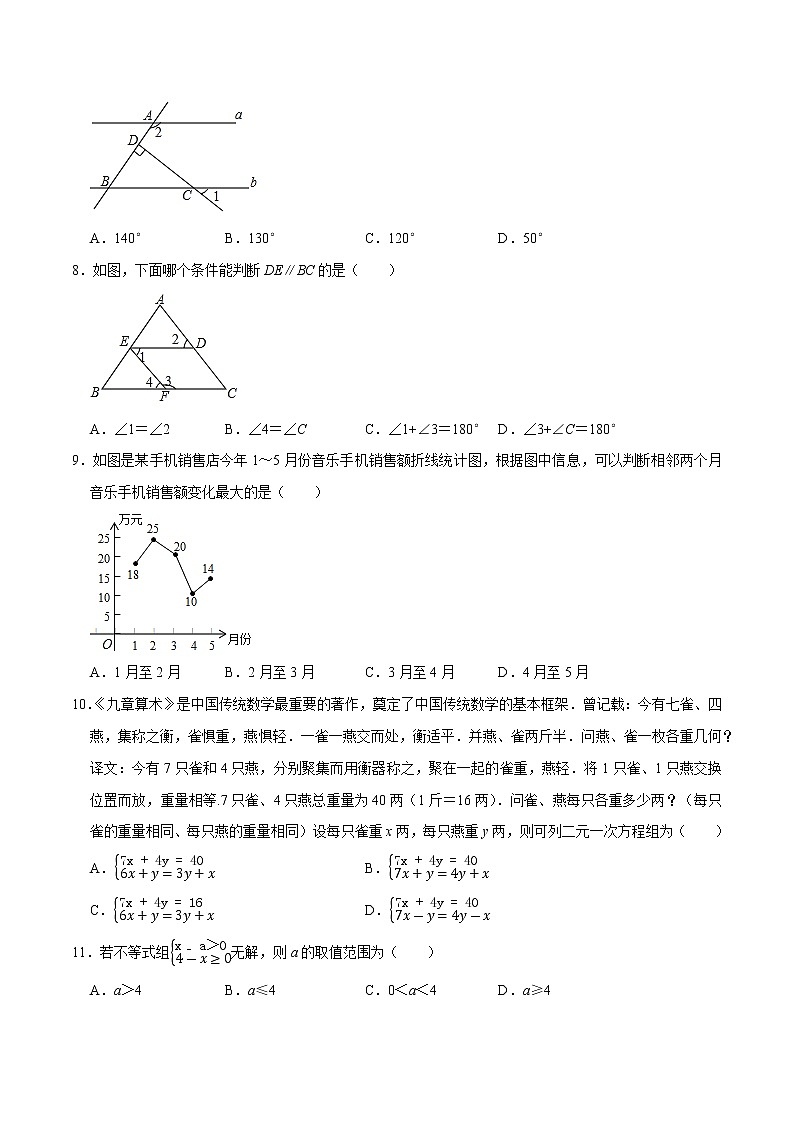专题3.6期末全真模拟卷06(压轴卷)-2021-2022学年七年级数学下学期期末考试高分直通车(原卷版)【人教版】第2页