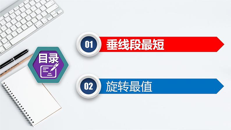 全国通用中考数学第二轮总复习课件专题1.9 最值问题-利用垂线段、旋转求最值03