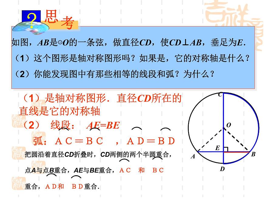 湘教版九年級(jí)下冊(cè)第二章《圓》2.3垂徑定理PPT課件第3頁(yè)