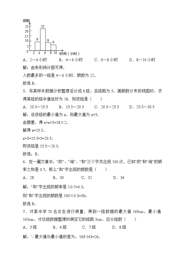 10.2直方图同步练习(解析版)第2页