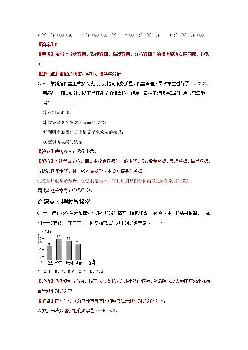 (全国通用)2022年中考数学命题点及重难题型分类突破练 第二十五讲 统计(解析版)第3页