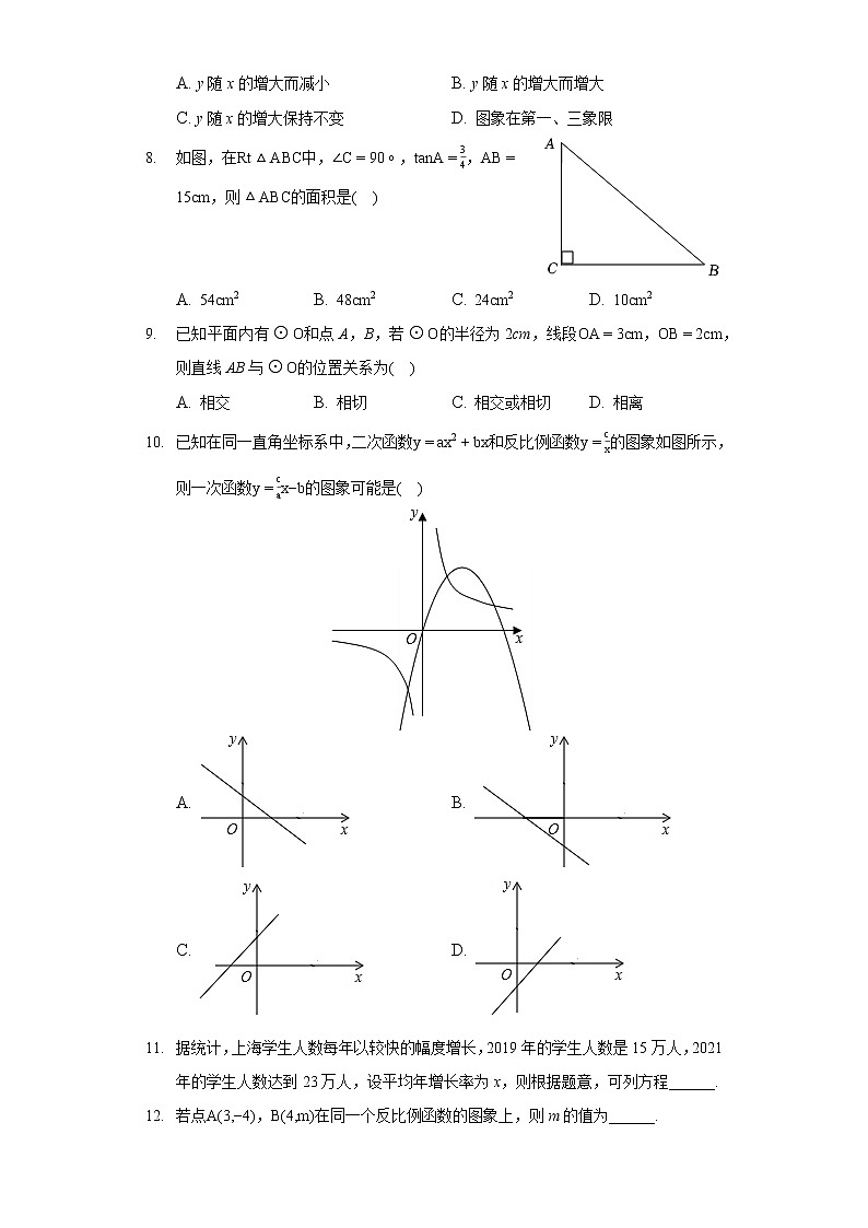 2022年山东省菏泽市东明县中考数学一模试卷第2页