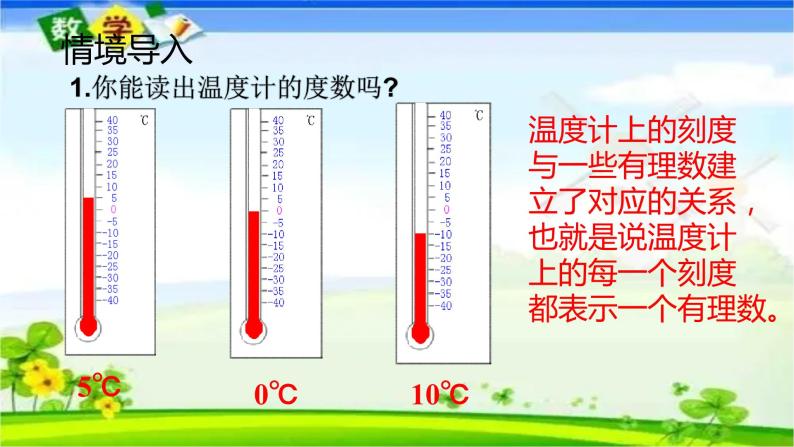 人教版七年级上册1.2.2 数轴课件+教案+习题03