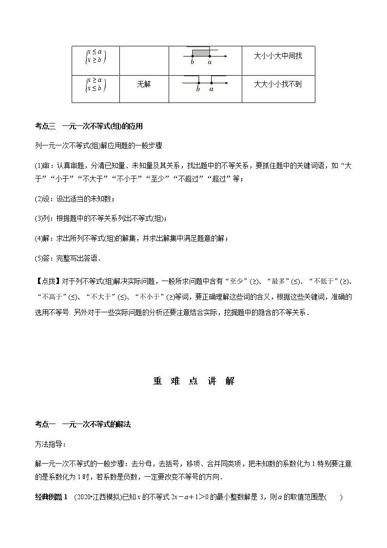 第08章 一元一次不等式(组)-2021年中考数学一轮复习(考点梳理+重难点讲解+过关演练)(通用版)(含答案)第3页