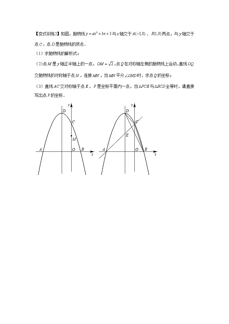 专题06  全等与相似存在性问题(原卷版)第3页