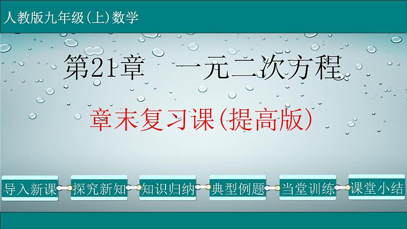 第21章 章末复习课(提高版)-2021-2022学年九年级数学上册教学课件(人教版)第1页