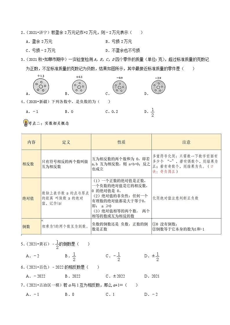 2022年中考数学一轮复习资料第2页