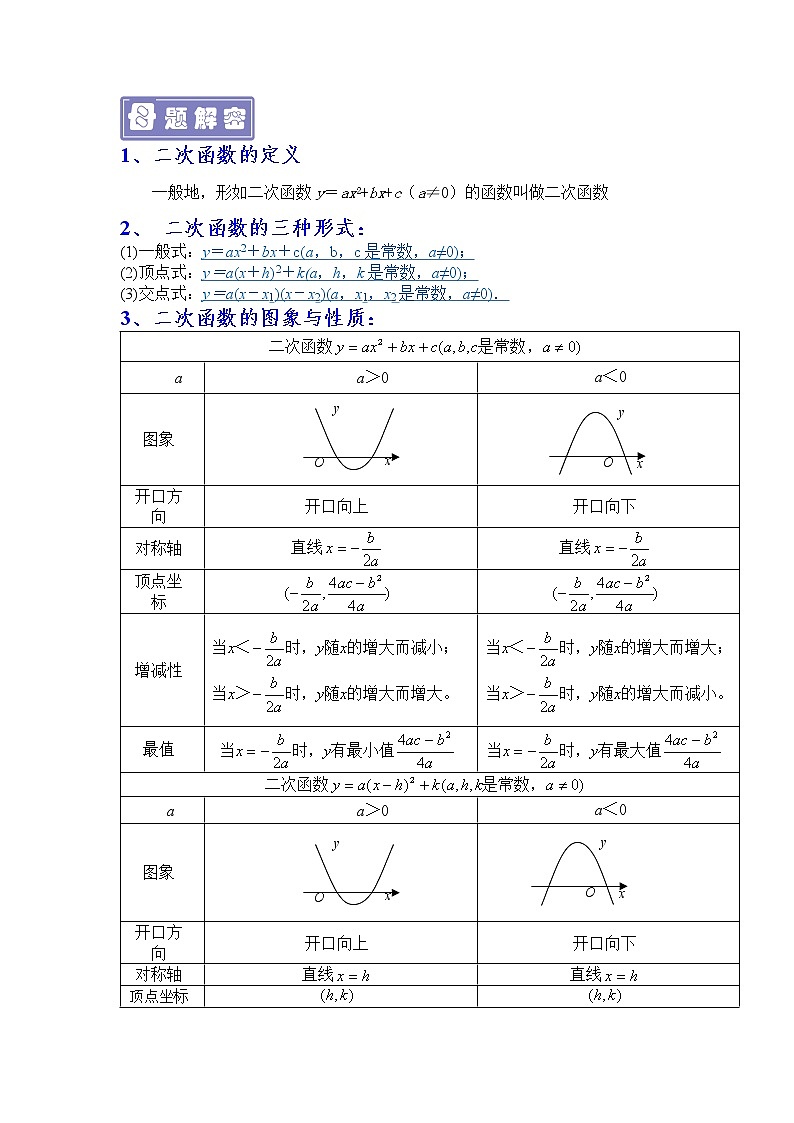 专题11 二次函数-备战2022年中考数学母题题源解密(广东专用)(原卷版)第3页