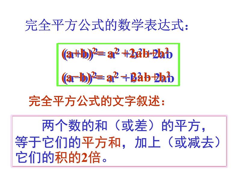 9.4 乘法公式——完全平方公式 课件 2021—2022学年苏科版数学七年级下册06