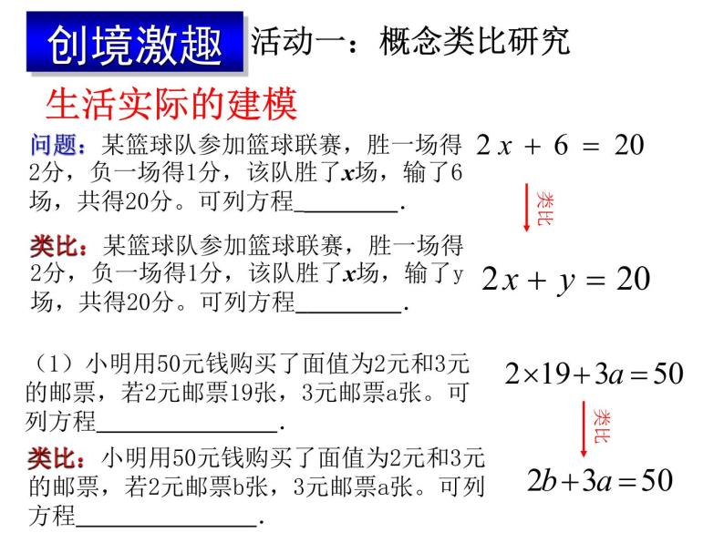 2020-2021学年 苏科版数学七年级下册-10.1 二元一次方程 -课件04