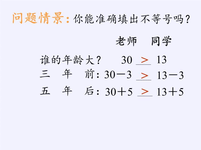 华东师大版七年级下册数学 8.2.2 不等式的简单变形(2) 课件02