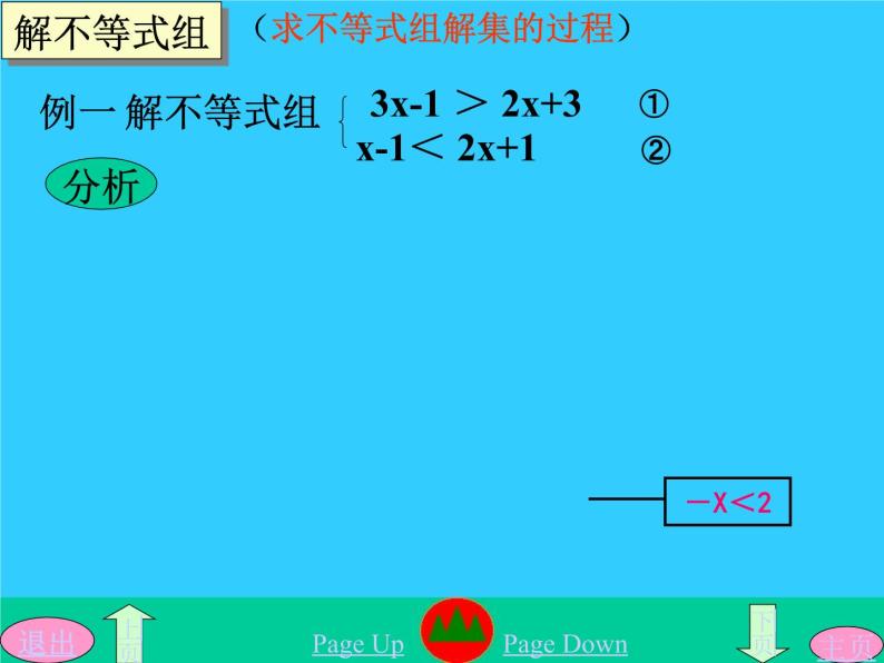华东师大版七年级下册数学 8.3一元一次不等式组和它的解法(1) 课件06