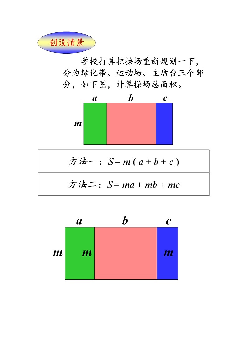 沪科版数学七年级下册 8.4 因式分解提公因式法 教案第3页