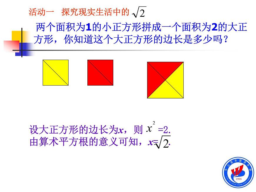 初中數(shù)學(xué)人教版七年級下冊用計(jì)算器求算數(shù)平方根用有理數(shù)估計(jì)算數(shù)平方根的大小課件PPT第6頁