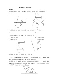 初中数学人教版七年级下册习题训练3教案