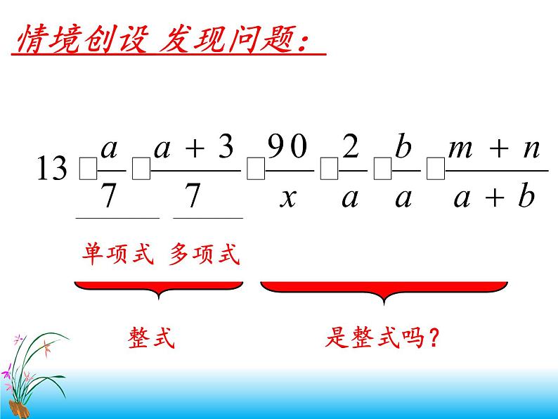 苏科版八年级数学下册 10.1 分式(14)(课件)第3页